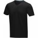 Kawartha short sleeve men's organic V-neck t-shirt Solid black