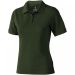 Calgary short sleeve women's polo Army green