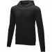 Theron men’s full zip hoodie Solid black