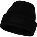 Boreas beanie with patch Solid black