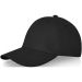 Davis 6 panel cap Solid black